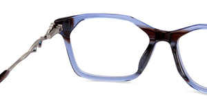 Blue Rectangle Full Rim Women Eyeglasses by Vincent Chase Online-130626