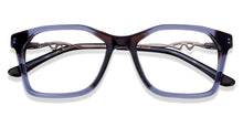 Load image into Gallery viewer, Blue Rectangle Full Rim Women Eyeglasses by Vincent Chase Online-130626