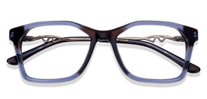 Blue Rectangle Full Rim Women Eyeglasses by Vincent Chase Online-130626