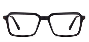 Black Rectangle Full Rim Unisex Eyeglasses by Vincent Chase Online-130627