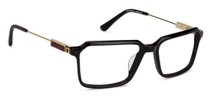 Black Rectangle Full Rim Unisex Eyeglasses by Vincent Chase Online-130627