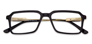Black Rectangle Full Rim Unisex Eyeglasses by Vincent Chase Online-130627