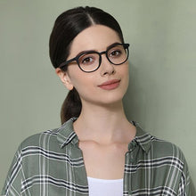Load image into Gallery viewer, Black Round Full Rim Unisex Eyeglasses by Lenskart Air Online-130633