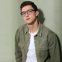 Load image into Gallery viewer, Black Round Full Rim Unisex Eyeglasses by Lenskart Air Online-130633