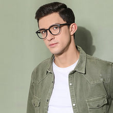 Load image into Gallery viewer, Black Round Full Rim Unisex Eyeglasses by Lenskart Air Online-130633