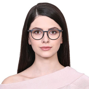 Black Round Full Rim Unisex Eyeglasses by Lenskart Air Online-130633
