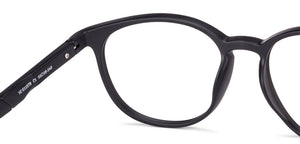 Black Round Full Rim Unisex Eyeglasses by Lenskart Air Online-130633