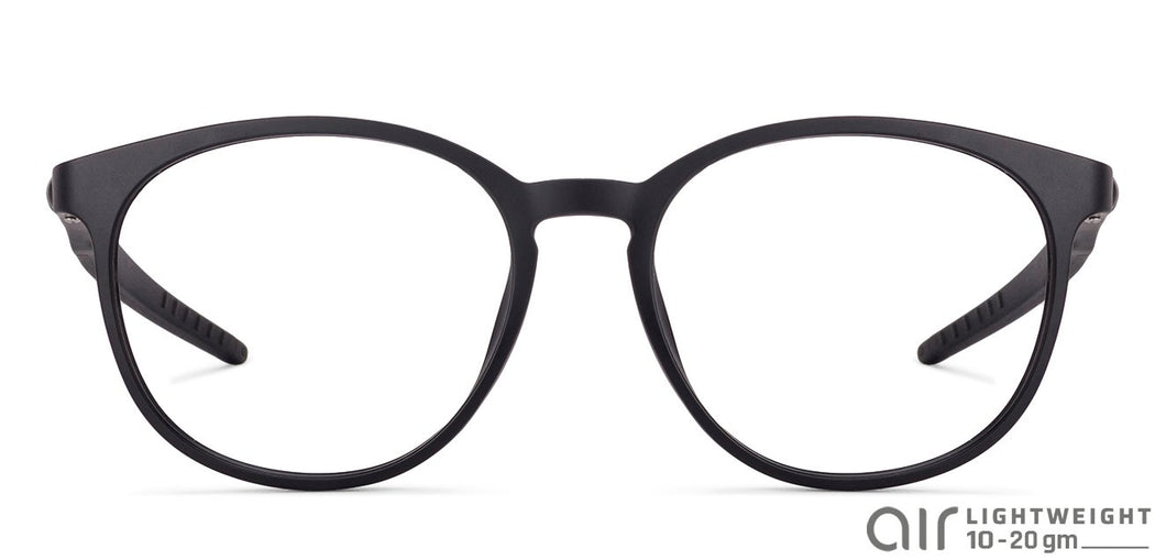 Black Round Full Rim Unisex Eyeglasses by Lenskart Air Online-130633