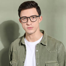 Load image into Gallery viewer, Black Round Full Rim Unisex Eyeglasses by Lenskart Air Online-130634