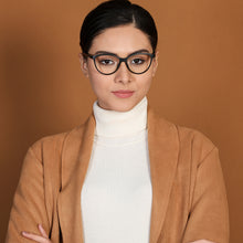 Load image into Gallery viewer, Black Cat Eye Full Rim Women Eyeglasses by Lenskart Air Online-130636