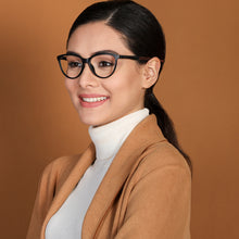 Load image into Gallery viewer, Black Cat Eye Full Rim Women Eyeglasses by Lenskart Air Online-130636