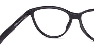 Black Cat Eye Full Rim Women Eyeglasses by Lenskart Air Online-130636
