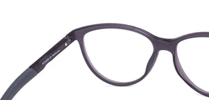 Grey Cat Eye Full Rim Women Eyeglasses by Lenskart Air Online-130637