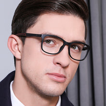 Load image into Gallery viewer, Black Rectangle Full Rim Unisex Eyeglasses by Lenskart Air Online-130638