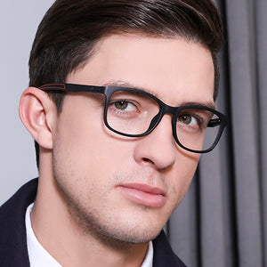 Black Rectangle Full Rim Unisex Eyeglasses by Lenskart Air Online-130638