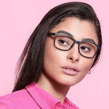 Load image into Gallery viewer, Black Rectangle Full Rim Unisex Eyeglasses by Lenskart Air Online-130638