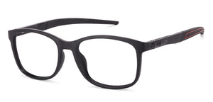 Black Rectangle Full Rim Unisex Eyeglasses by Lenskart Air Online-130638
