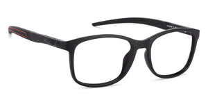 Black Rectangle Full Rim Unisex Eyeglasses by Lenskart Air Online-130638