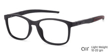 Load image into Gallery viewer, Black Rectangle Full Rim Unisex Eyeglasses by Lenskart Air Online-130638