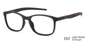 Black Rectangle Full Rim Unisex Eyeglasses by Lenskart Air Online-130638