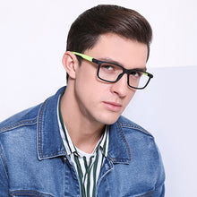 Load image into Gallery viewer, Black Rectangle Full Rim Unisex Eyeglasses by Lenskart Air Online-130646