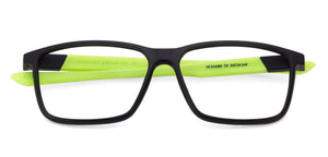Black Rectangle Full Rim Unisex Eyeglasses by Lenskart Air Online-130646