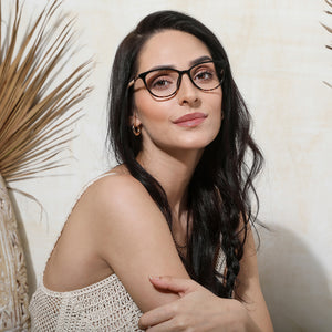 Brown Cat Eye Full Rim Women Eyeglasses by Lenskart Air Online-130608