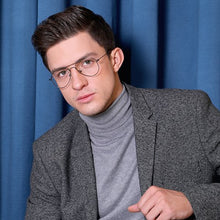 Load image into Gallery viewer, Gunmetal Aviator Full Rim Unisex Eyeglasses by Vincent Chase VC-130649