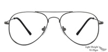 Load image into Gallery viewer, Gunmetal Aviator Full Rim Unisex Eyeglasses by Vincent Chase VC-130649