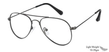 Load image into Gallery viewer, Gunmetal Aviator Full Rim Unisex Eyeglasses by Vincent Chase VC-130649