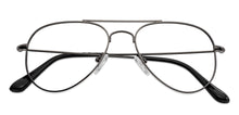 Load image into Gallery viewer, Gunmetal Aviator Full Rim Unisex Eyeglasses by Vincent Chase VC-130649