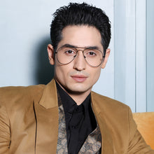 Load image into Gallery viewer, Gunmetal Aviator Full Rim Unisex Eyeglasses by Vincent Chase Online-130652