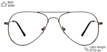 Load image into Gallery viewer, Gunmetal Aviator Full Rim Unisex Eyeglasses by Vincent Chase Online-130652