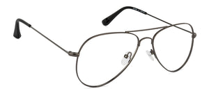 Gunmetal Aviator Full Rim Unisex Eyeglasses by Vincent Chase Online-130652