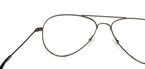 Gunmetal Aviator Full Rim Unisex Eyeglasses by Vincent Chase Online-130652