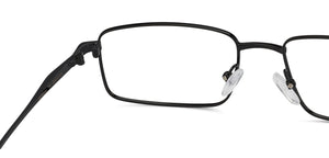 Black Rectangle Full Rim Unisex Eyeglasses by Lenskart Air Online-130653