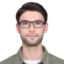 Load image into Gallery viewer, Black Rectangle Full Rim Unisex Eyeglasses by Lenskart Air Online-131761
