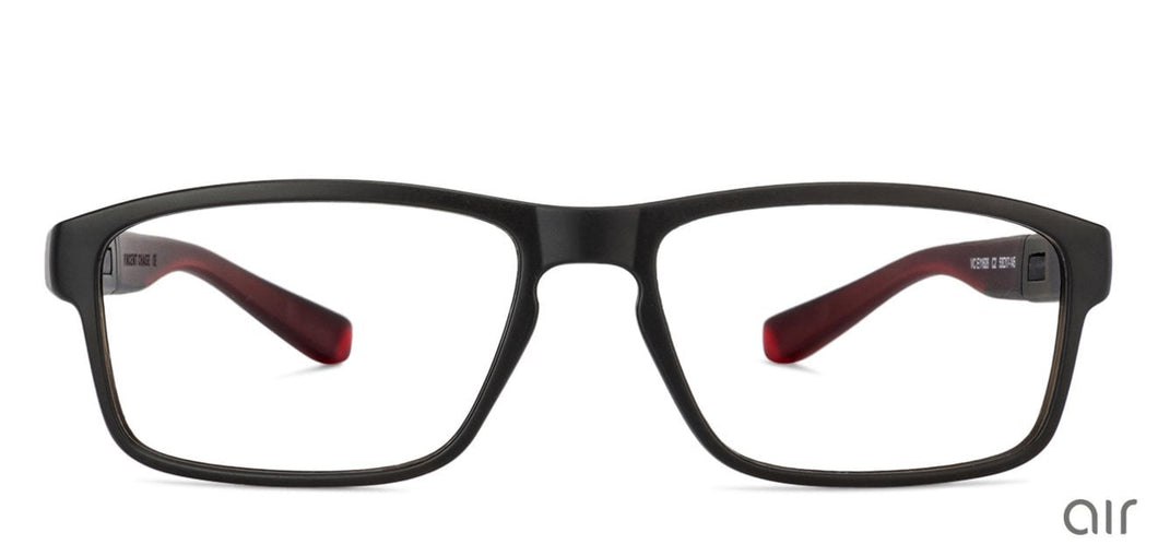 Black Rectangle Full Rim Unisex Eyeglasses by Lenskart Air Online-131761