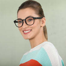Load image into Gallery viewer, Black Round Full Rim Unisex Eyeglasses by Lenskart Air Online-130603