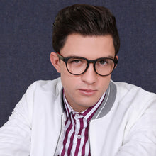Load image into Gallery viewer, Black Round Full Rim Unisex Eyeglasses by Lenskart Air Online-130603