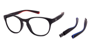 Black Round Full Rim Unisex Eyeglasses by Lenskart Air Online-130603
