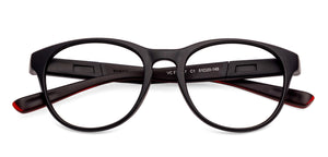 Black Round Full Rim Unisex Eyeglasses by Lenskart Air Online-130603