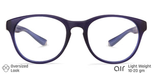 Blue Round Full Rim Unisex Eyeglasses by Lenskart Air Online-130605