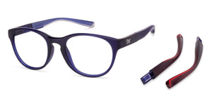 Blue Round Full Rim Unisex Eyeglasses by Lenskart Air Online-130605