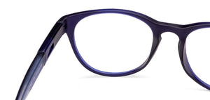 Blue Round Full Rim Unisex Eyeglasses by Lenskart Air Online-130605