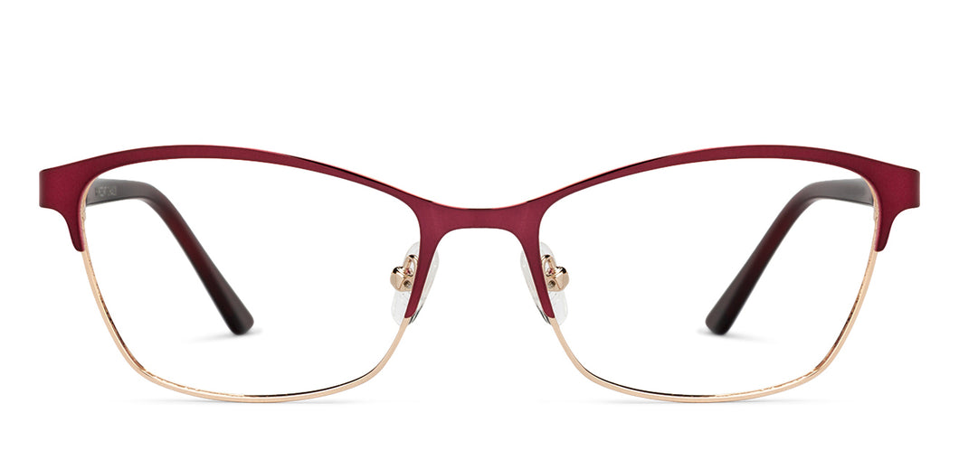 Red Cat Eye Full Rim Women Eyeglasses by Vincent Chase Online-130855