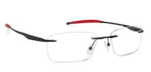 Load image into Gallery viewer, Black Rectangle Rimless Unisex Eyeglasses by Lenskart Air Online-130859