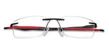 Load image into Gallery viewer, Black Rectangle Rimless Unisex Eyeglasses by Lenskart Air Online-130859