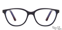 Load image into Gallery viewer, Black Cat Eye Full Rim Kids Eyeglasses by Hooper online-144943