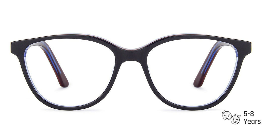 Black Cat Eye Full Rim Kids Eyeglasses by Hooper online-144943